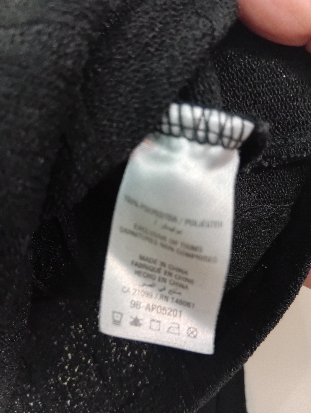 Women's Black Ribbed Mock Neck Sweater - Picture 5 of 5